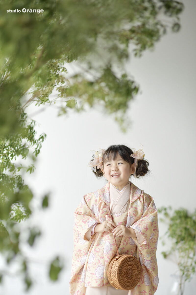 奈良市の写真館で3歳女の子の七五三前撮り撮影